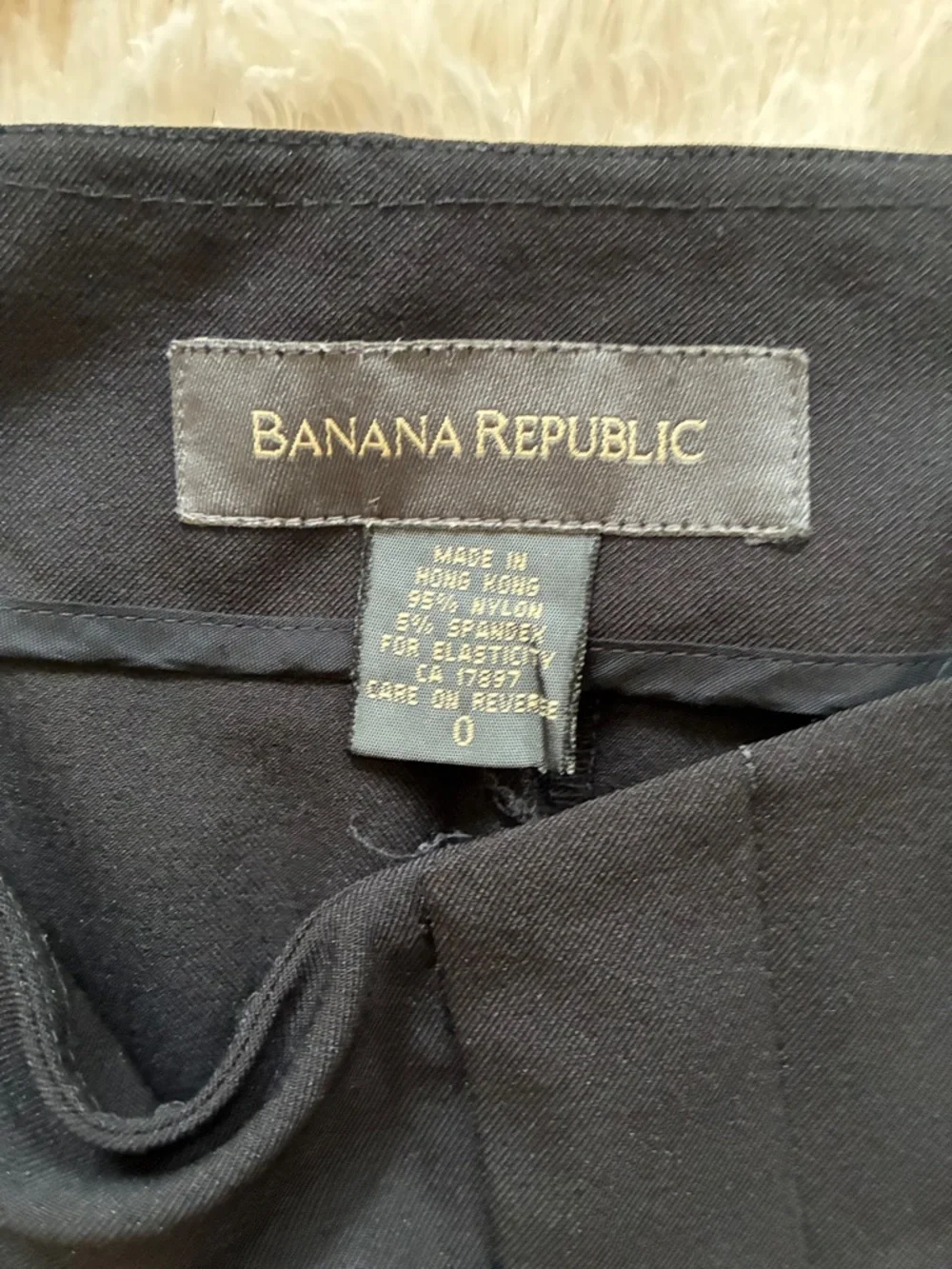 Banana Republic Black Wide-Leg Dress Pants - Picture 2 of 5